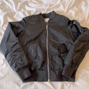 Aritzia Wilfred Free black bomber jacket